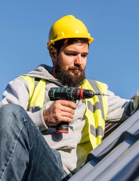 Professional roofing project completed